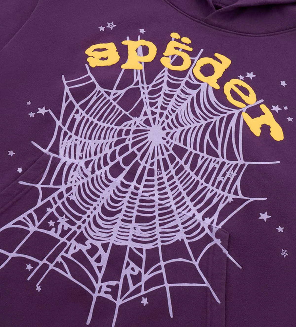 Sp5der Star OG Web v2 Hoodie Purple