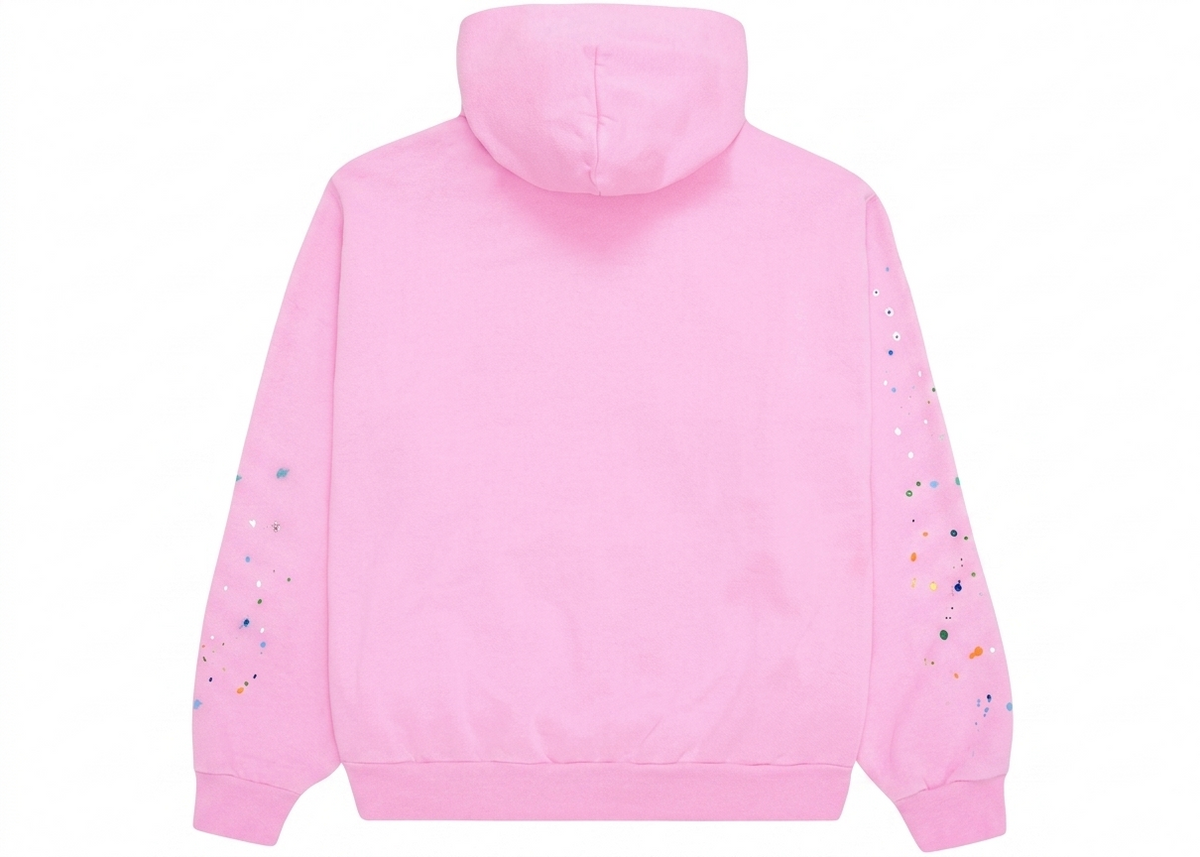 Sp5der OG Web Hoodie Pink