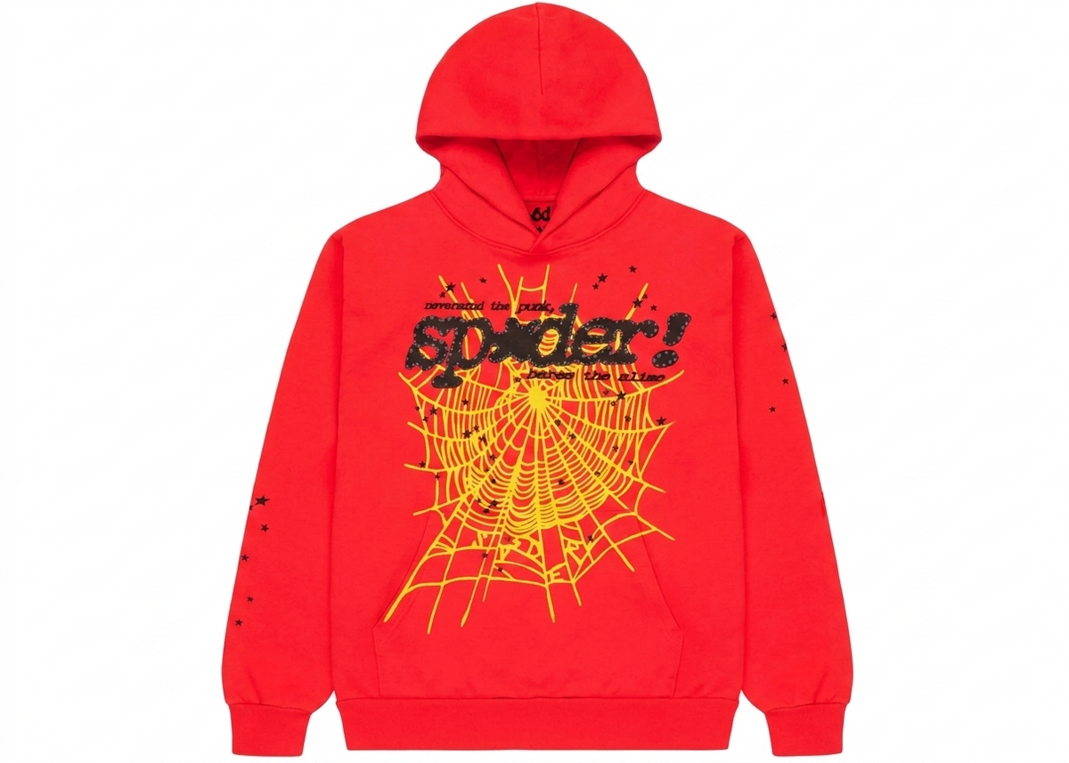 Sp5der P*nk Hoodie V2 Red
