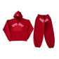 Sp5der 555 Web Tracksuit Red