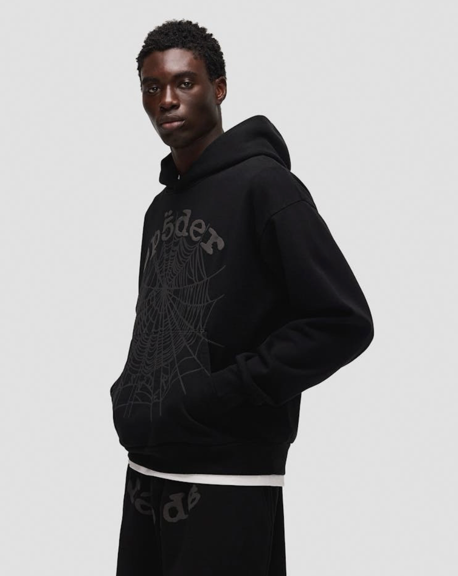 Sp5der Phantom Web Hoodie 'Black'
