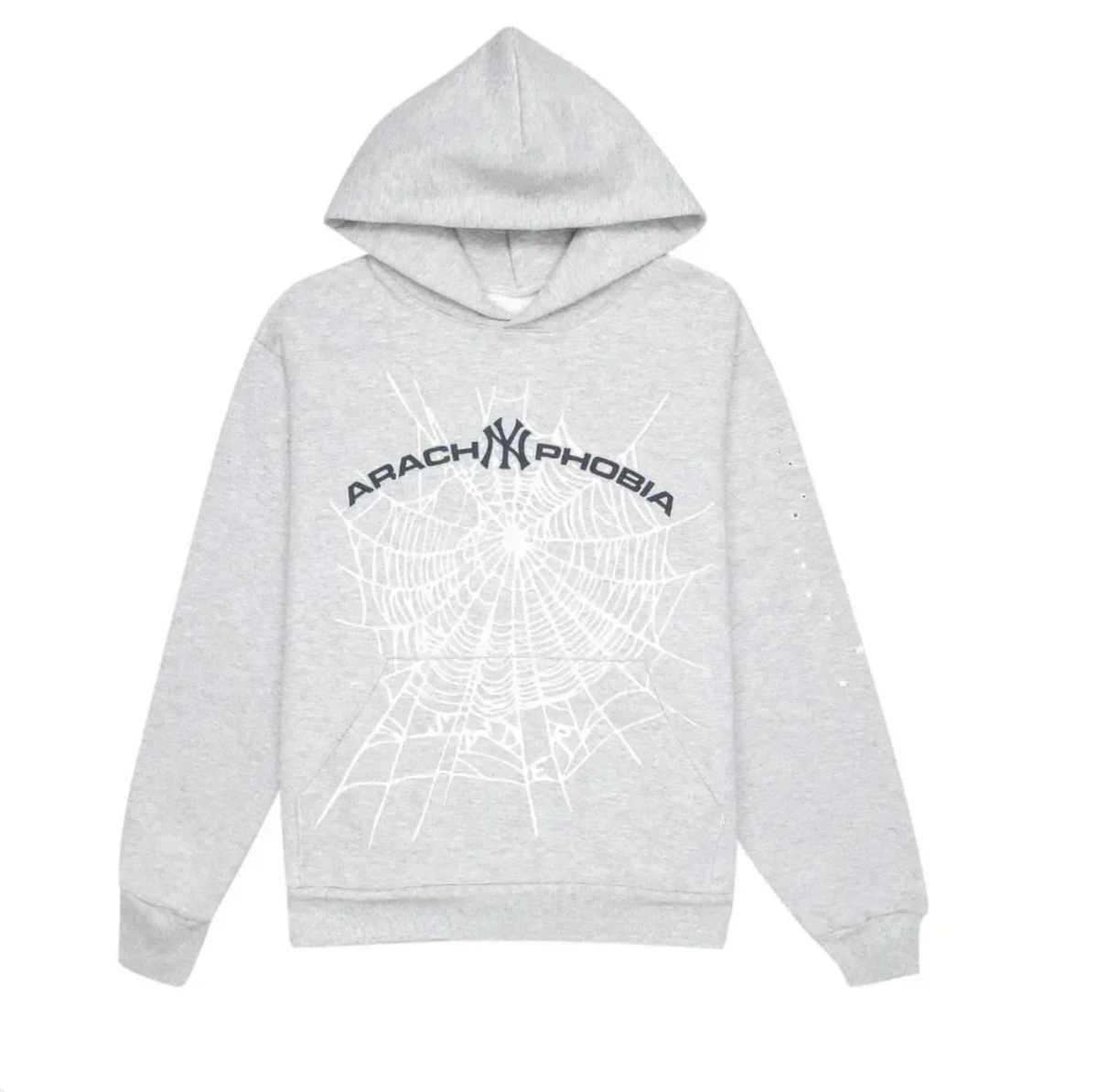 Sp5der Arach NY Phobia Hoodie Ash Grey