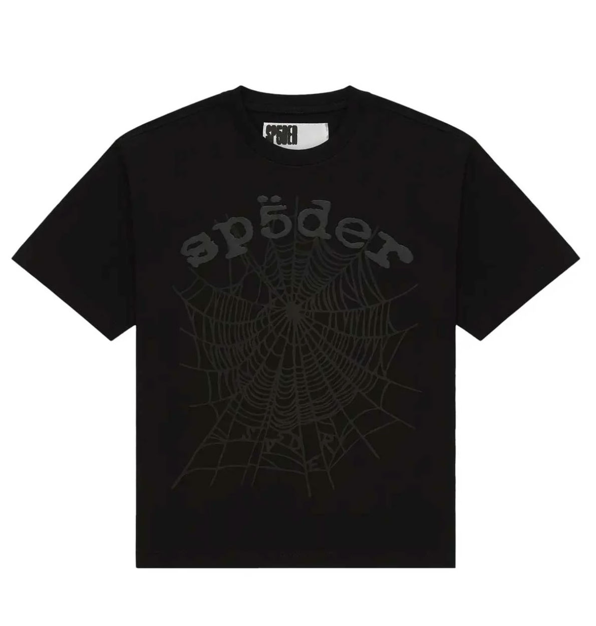 Sp5der OG Web Tee Phantom Black