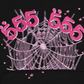 Sp5der Angel Number Hoodie Black