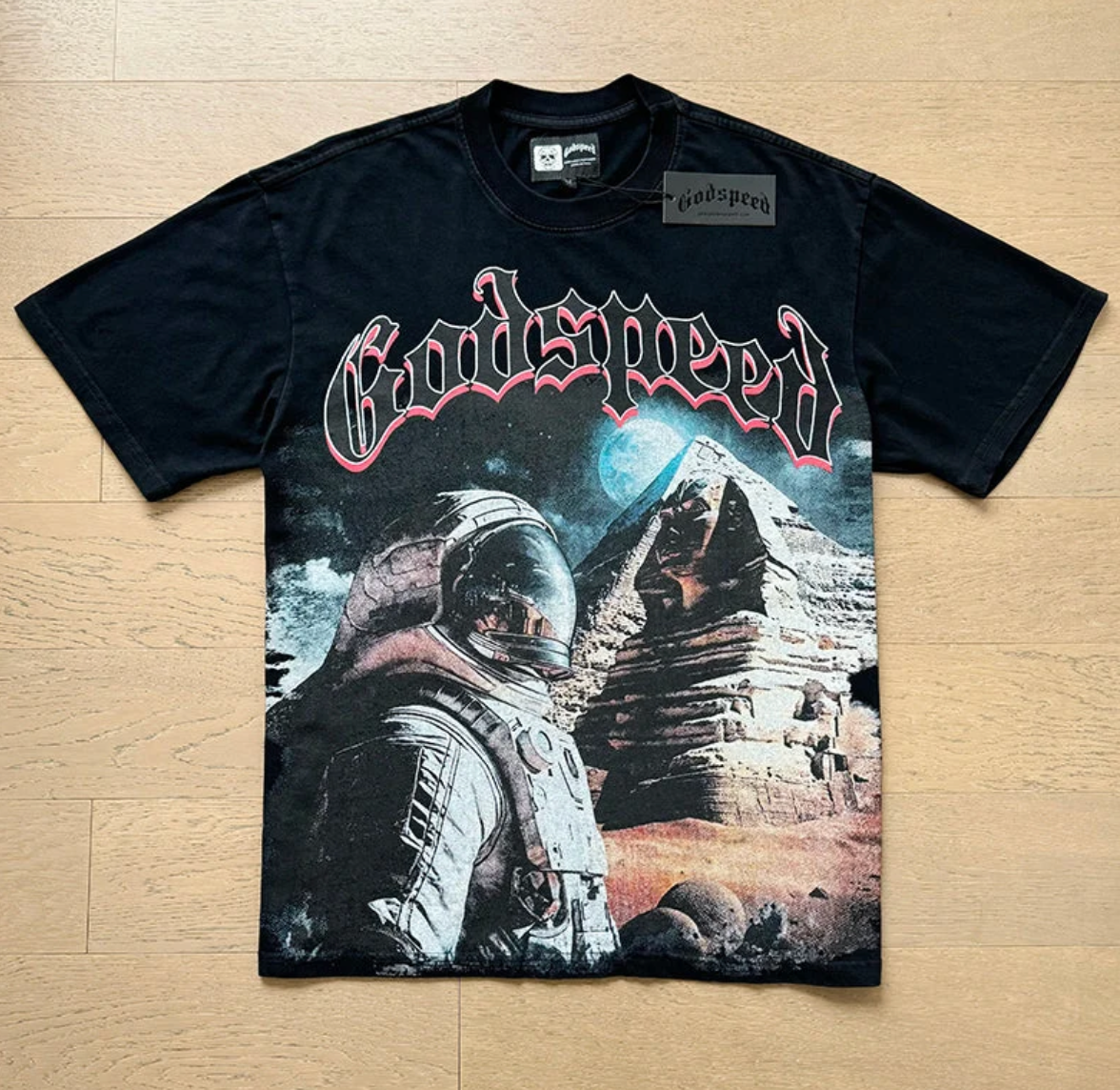 Godspeed T-Shirt Retro Fantasy Pattern