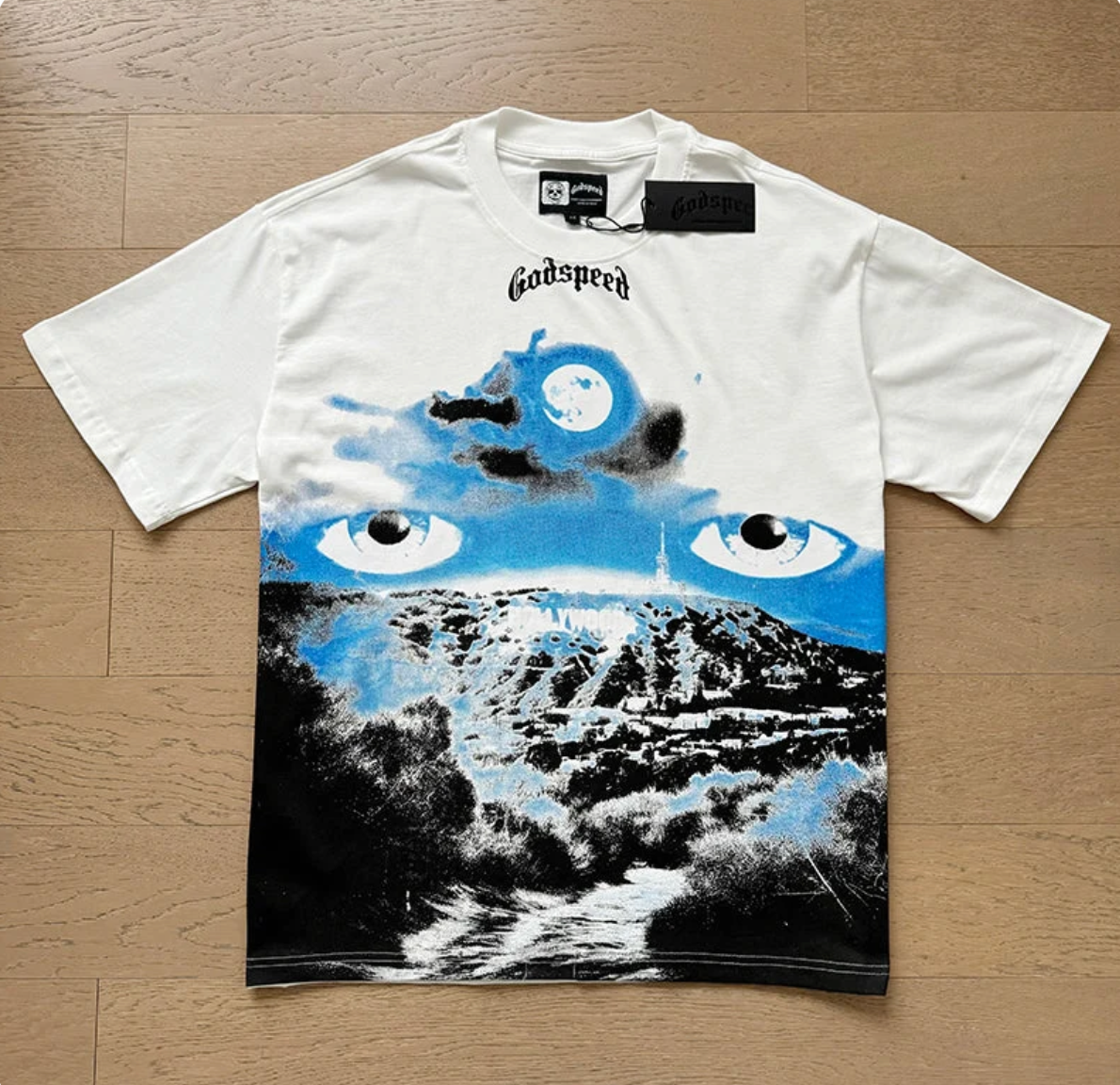 Godspeed T-Shirt Retro Fantasy Pattern
