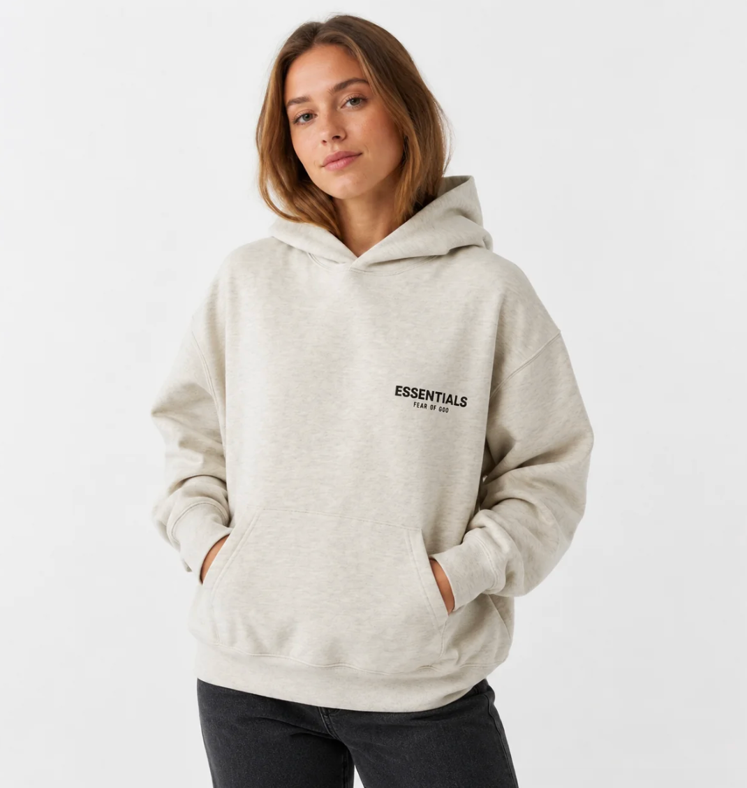 Fear of God Essentials Hoodie Light Oatmeal