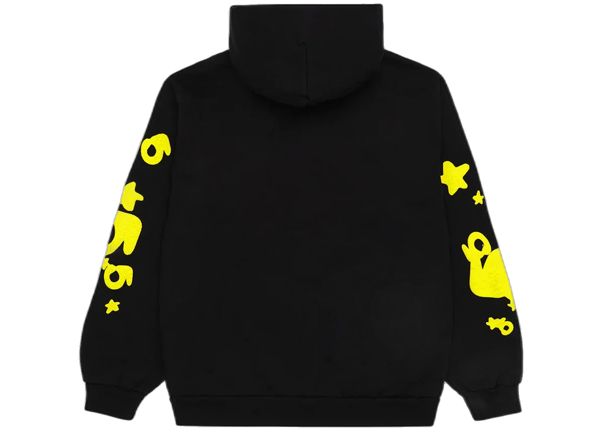 Sp5der Beluga Hoodie Onyx/Yellow
